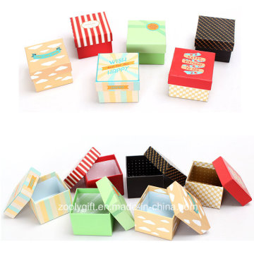 Billig drucken Mini Square Packing Geschenk Papier Box / Uhr Verpackung Boxen